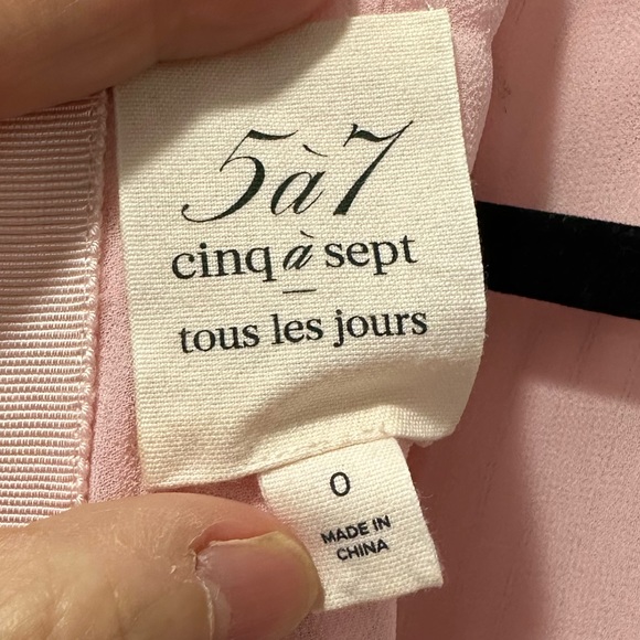 Sofia Gathered Stripe Mini Jacquard Dress - Size 0 - Picture 5 of 10